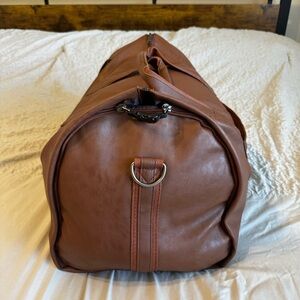 Majly Luxe Black Convertible Garment Duffel Bag